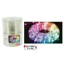 TUBO MICROLED MT.10 MULTICOLOR A BATTERIA DA ESTERNO (6pz)